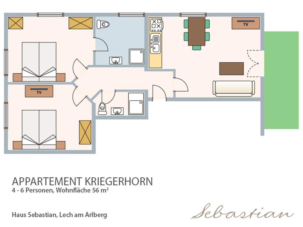 Haus Sebastian Apartment Lech am Arlberg Room photo